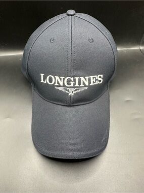 Longines Navy Logo Embroidered Baseball Cap